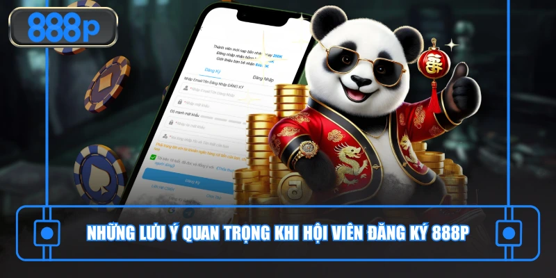 Những lưu ý quan trọng khi hội viên đăng ký 888P