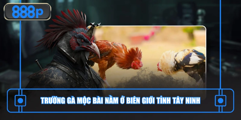 Trường gà Mộc Bài nằm ở biên giới tỉnh Tây Ninh